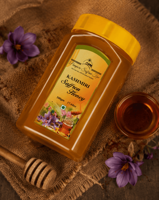 Kashmiri Saffron-Infused Wild Honey — 500g — image 2