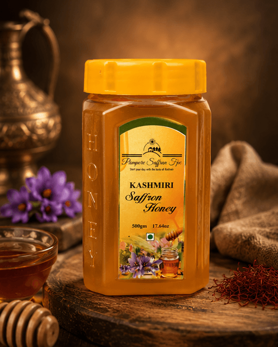 Kashmiri Saffron-Infused Wild Honey — 500g — image 3