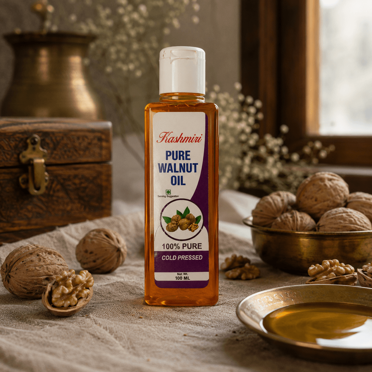 Kashmiri Cold-Pressed Walnut Oil — 100ml