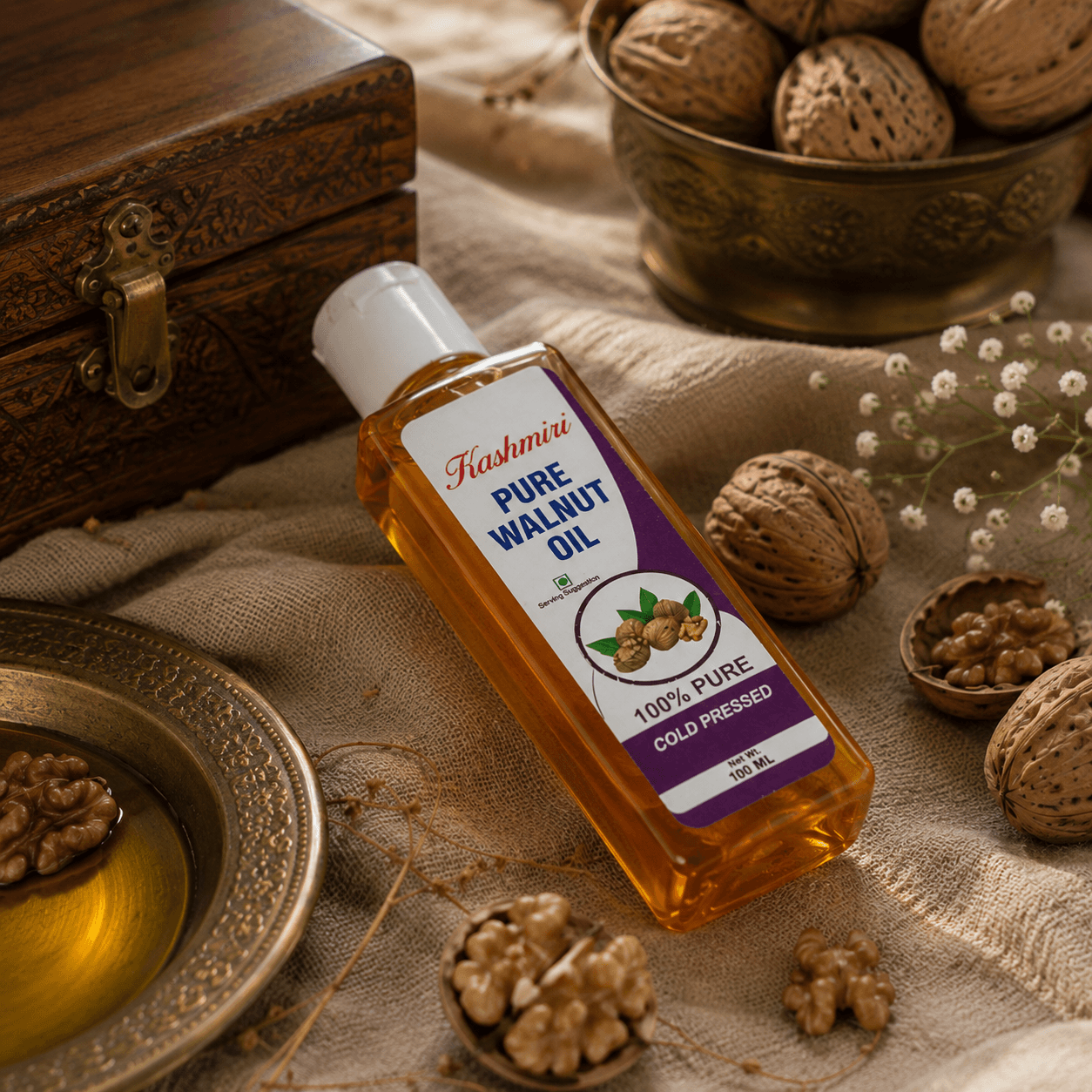 Kashmiri Cold-Pressed Walnut Oil — 100ml — image 2